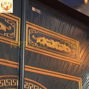 Cửa biệt thự NSF2M3 2 cánh cao cấp 3 Hoa văn trên cánh cửa biệt thự NSF2M3