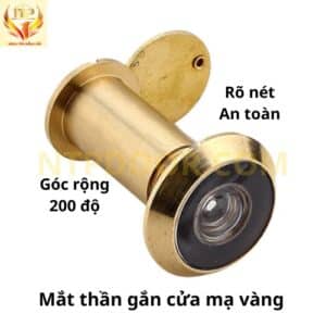 Mắt thần cửa mạ vàng 2 Mắt thần gắn cửa