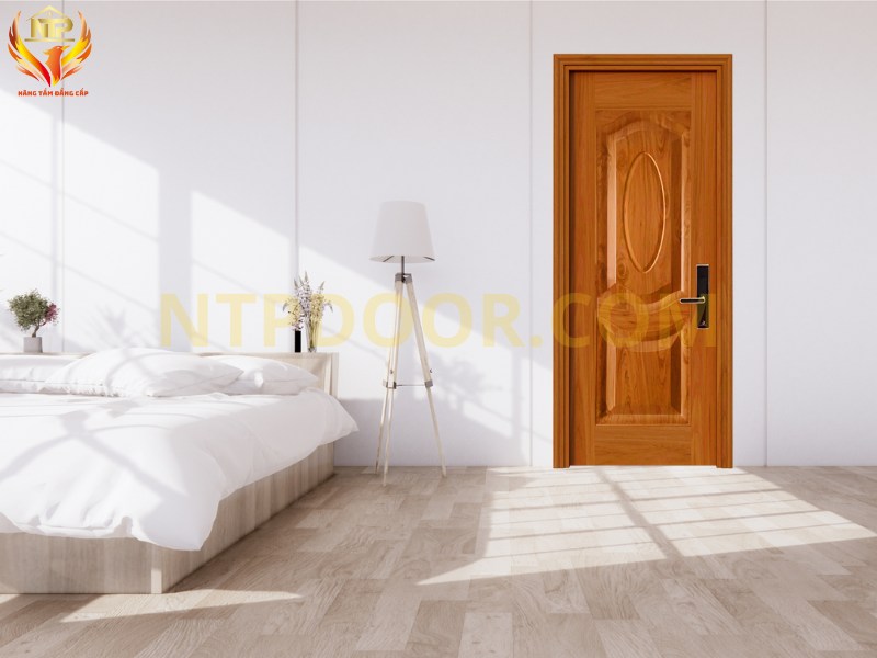 Báo giá cửa thép vân gỗ tại Bắc Giang 7 Cửa thép vân gỗ 1 cánh cho phòng ngủ