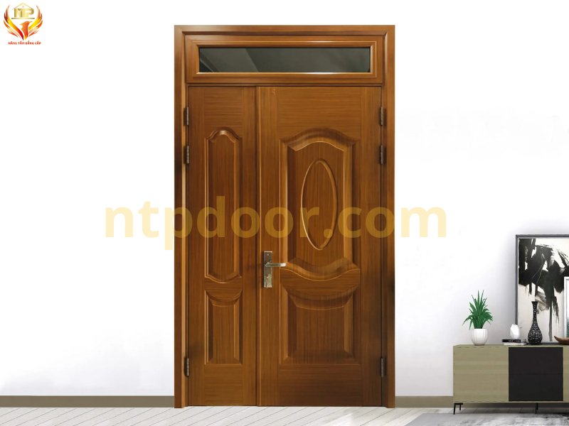 50+ MẪU CỬA THÉP VÂN GỖ 2 CÁNH LỆCH NHÀ Ở, CHUNG CƯ MỚI NHẤT 3 Thiết kế cửa 2 cánh lệch kiểu dáng cổ điển