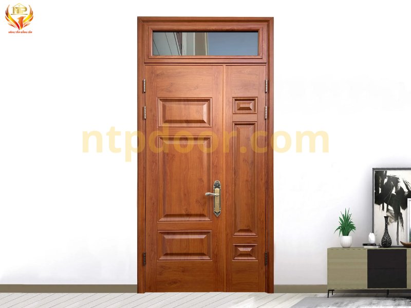 50+ MẪU CỬA THÉP VÂN GỖ 2 CÁNH LỆCH NHÀ Ở, CHUNG CƯ MỚI NHẤT 4 Mẫu cửa 2 cánh lệch với họa tiết đơn giản, cổ điển
