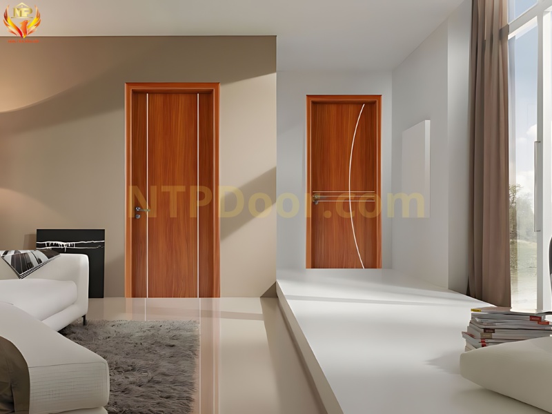 15+ Mẫu cửa thông phòng đẹp, hiện đại, ưa chuộng 2024 10 Cửa gỗ công nghiệp thích hợp để làm cửa phòng ngủ, cửa chính chung cư