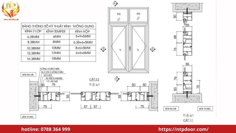 Hướng dẫn cách đo kích thước cửa theo phong thủy, đơn giản 3 Kích thước cửa thông thủy cửa sổ