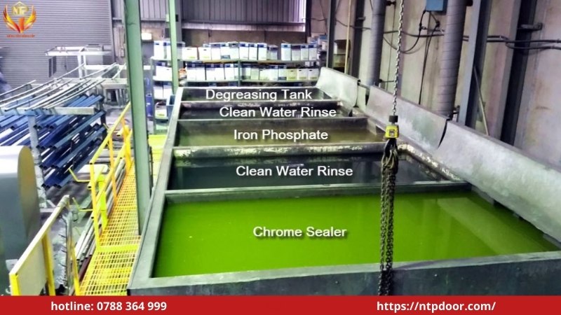 Quy trình sản xuất cửa thép vân gỗ chi tiết A - Z 2 Quy trình xử lý thép mạ điện trước khi cắt